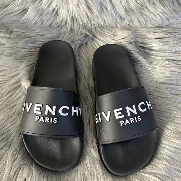 Authentic Givenchy Paris Rubber Slides Black/White 39🖤🤍 - Picture 3 of 9